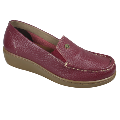 Romulo Casual Cuero Vino Mujer Talla 38 Ref 2117 